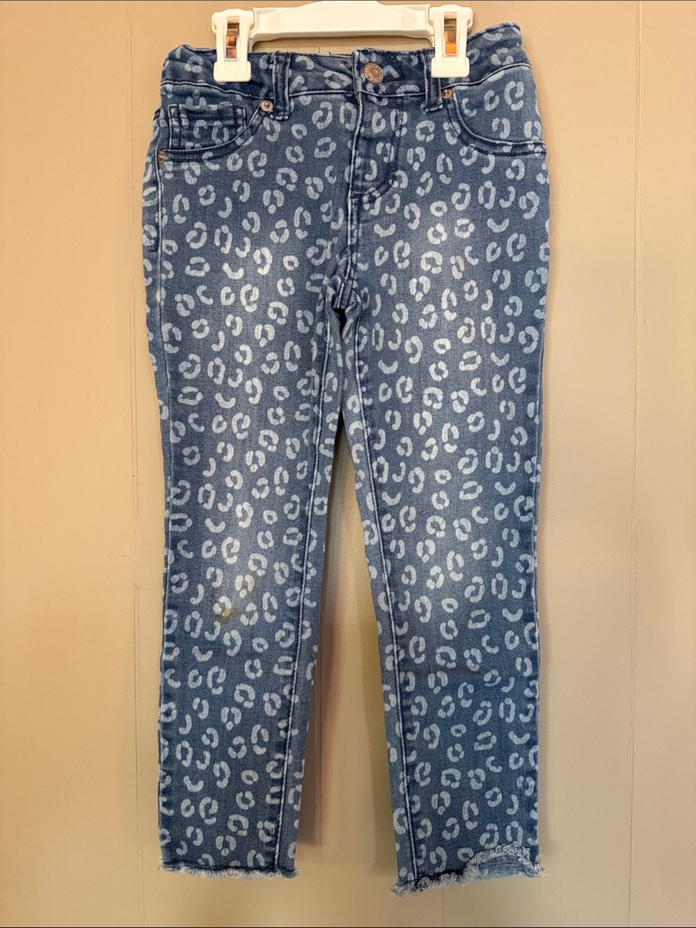 Cat & Jack Blue Leopard Print Jeans